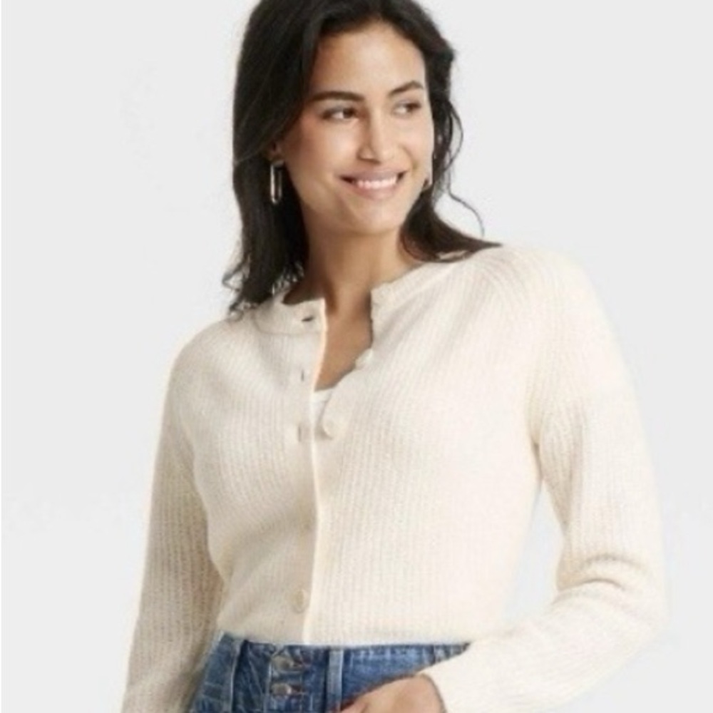 Universal Thread Cardigan Cream Sweater